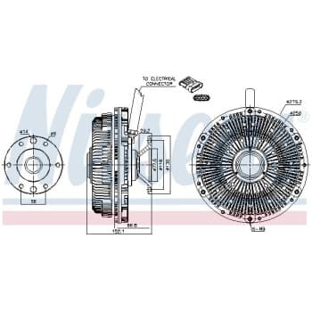 Embrayage, ventilateur de radiateur 86204 Nissens