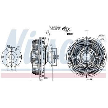 Embrayage, ventilateur de radiateur 86203 Nissens