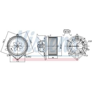 Pulseur d'air habitacle 87233 Nissens