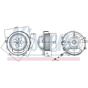 Pulseur d'air habitacle 87424 Nissens