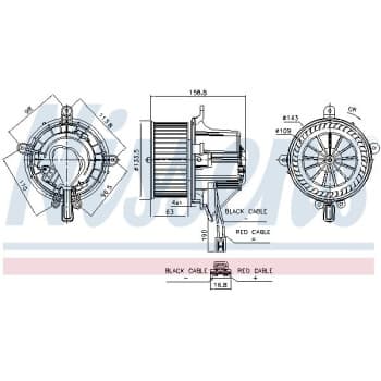 Pulseur d'air habitacle 87760 Nissens