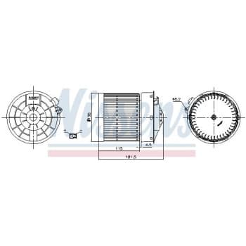 Pulseur d'air habitacle 87722 Nissens