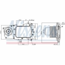 Radiateur d'huile 90945 Nissens