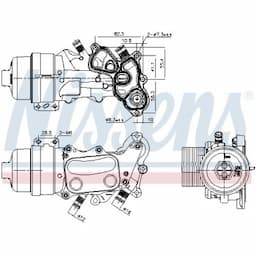 Radiateur d'huile 91167 Nissens