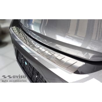 Protection de seuil de coffre en acier adapté pour Opel Corsa F Edition / Elegance HB 5 portes 2019- 'Ribs'