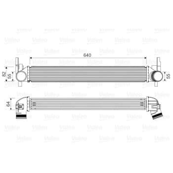 Intercooler, échangeur 818574 Valeo