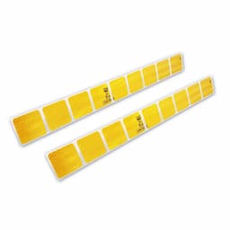 Bandes Réfléchissantes / Autocollants - 50x5,5cm - Jaune - Set Ã 2 pièces