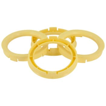 TPI ​Anneaux de centrage 64.0->58.1mm Jaune 4 pièces