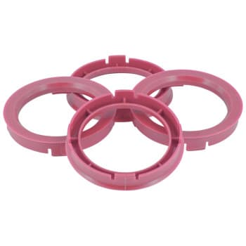 Anneaux de centrage TPI 74.1-&gt;64.1mm Rose 4 pièces