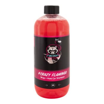 Racoon Crazy Flamingo Wrap + Shampoing Voiture Mat 1000 ml