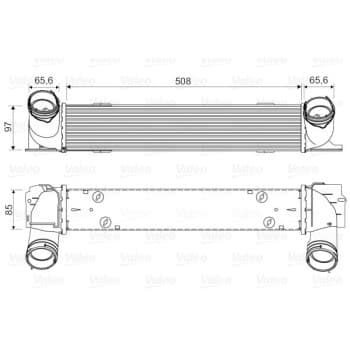 Intercooler, échangeur 818553 Valeo