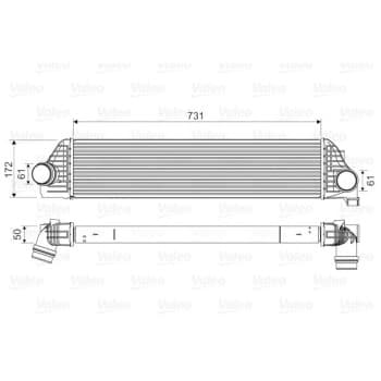 Intercooler, échangeur 818561 Valeo