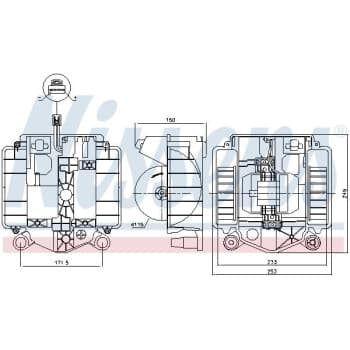 Pulseur d'air habitacle 87461 Nissens