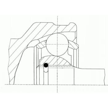 Jeu de joints, arbre de transmission 36505 Spidan
