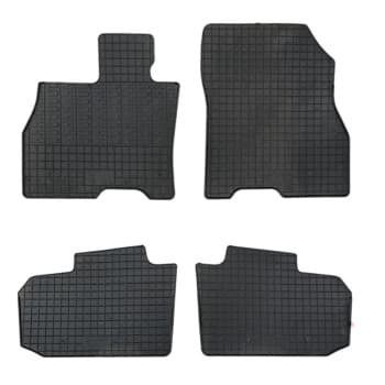 Tapis en caoutchouc pour Nissan Leaf (ZE0) 2010-2017 (4 pièces + système de montage)