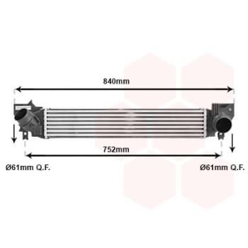 Intercooler, échangeur 06014700 International Radiators