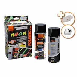 Foliatec Spray Film (Spray Foil) set - NEON rouge - 2 parties