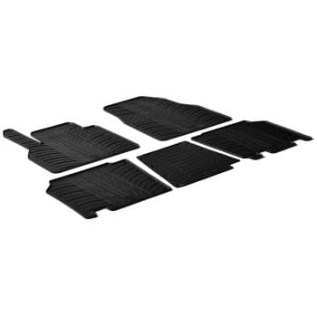 Tapis en caoutchouc pour Renault Kangoo à partir de 2008 (TK-Design 5 pièces)