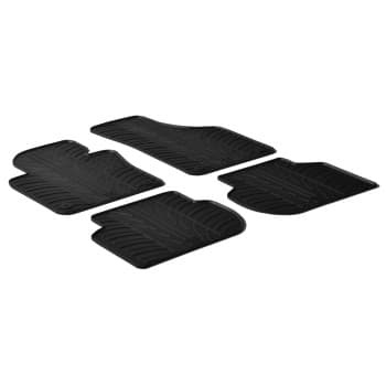 Tapis en caoutchouc pour Volkswagen Jetta 2011- (T-Design 4 pièces)