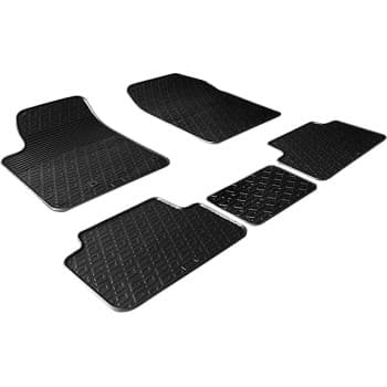 Tapis en caoutchouc adaptés pour Citroen Berlingo / Peugeot Partner 02-08 (G-Design 5 pièces + clips de montage)