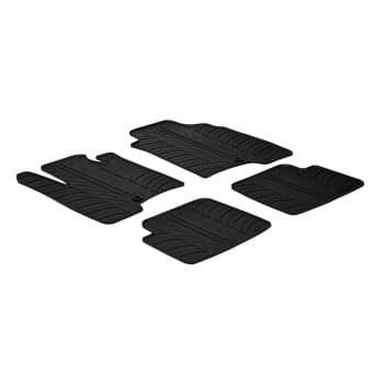 Tapis en caoutchouc pour Fiat Panda 2012-2014 (profil en T 4-d