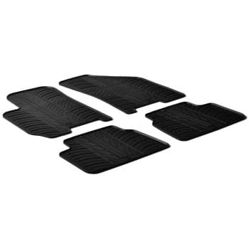 Tapis en caoutchouc adaptés pour Chevrolet Lacetti 2004- (T-Design 4 pièces)