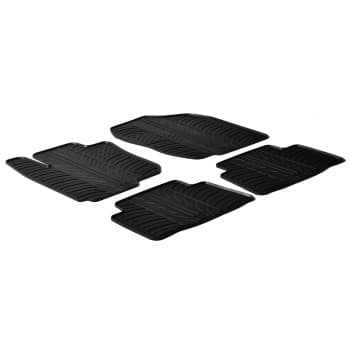 Tapis en caoutchouc adaptés pour Toyota Rav4 (T-Design 4 pièces + clips de montage)