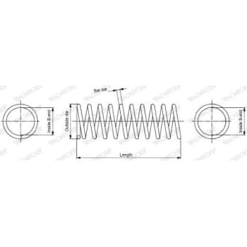 Ressort de suspension MONROE SPRINGS SE2353