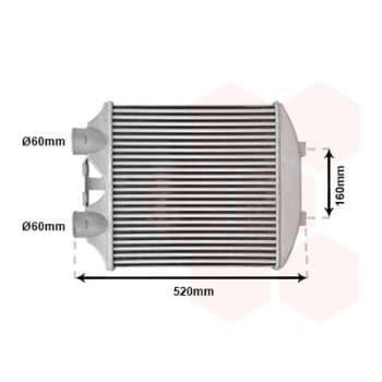 Intercooler, échangeur 49004040 International Radiators