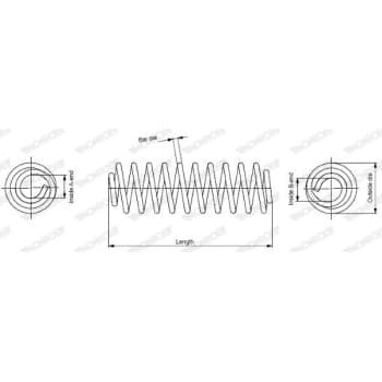 Ressort de suspension MONROE SPRINGS SE3288