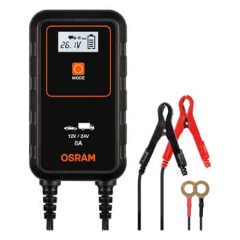 Chargeur de batterie Osram 12/24 volts 8 ampères