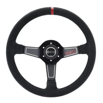 Volant Sparco Universal Sports &#39;L575 Monza&#39; - Daim Noir - Diamètre 350mm