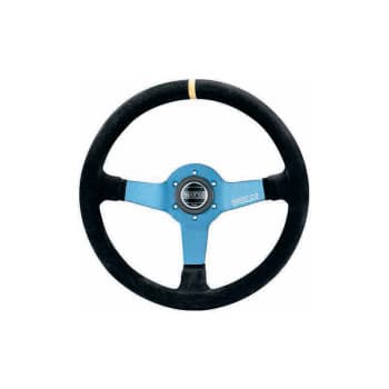 Volant Sport Universel Sparco &#39;L550 Monza&#39; - Daim Noir - Diamètre 350mm