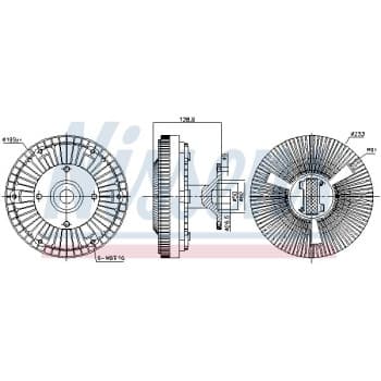 Embrayage, ventilateur de radiateur 86225 Nissens