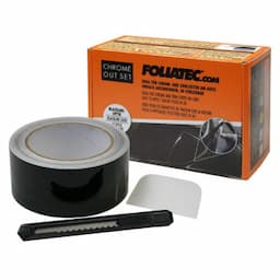 Set Foliatec &#39;Chrome Out&#39; Black Glossy - Bande décorative 5cm x 15m