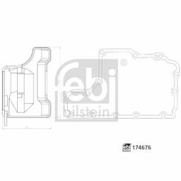 Kit de filtre hydraulique, boîte automatique 174676 FEBI