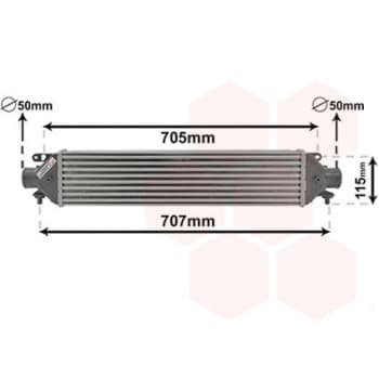 Intercooler, échangeur 17004321 International Radiators