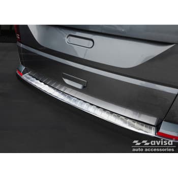 Protection de seuil de coffre arrière en inox pour Volkswagen Caravelle T6 2015- & FL 2019- (avec hayon) 'Ri