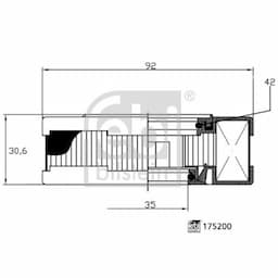 Filtre, ventilation du carter-moteur