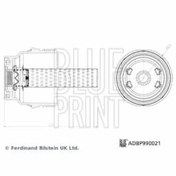 Couvercle, boîtier du filtre à huile Blue Print Solution