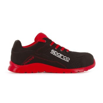 Sparco Chaussures de travail légères Practice S1P Jacques Noir/Rouge Taille 43
