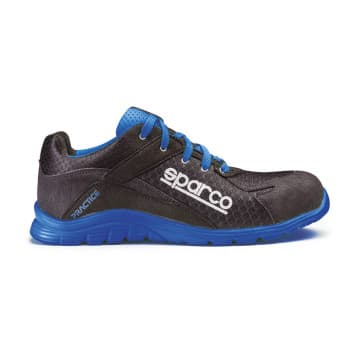 Sparco Chaussures de travail légères Practice S1P Nelson Noir/Bleu Taille 46