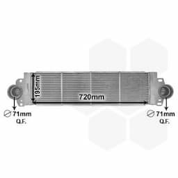 Intercooler, échangeur 58004233 International Radiators