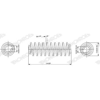 Ressort de suspension MONROE OESpectrum SPRINGS SP4131