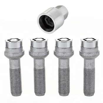 McGard Carriage Bolt Set M14x1.50 - Conique R14 - Longueur 37.1mm (tête 19mm)