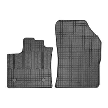 Tapis en caoutchouc adaptés pour Renault Express Cargo 2021- (2 pièces + système de montage)