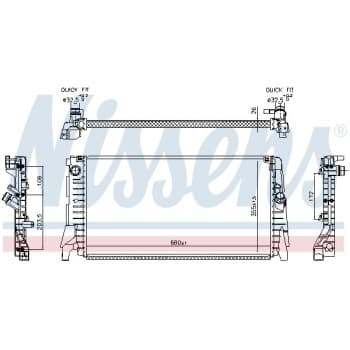Radiateur 606340 Nissens