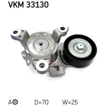 Poulie-tendeur, courroie trapézoïdale à nervures VKM 33130 SKF