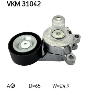 Poulie-tendeur, courroie trapézoïdale à nervures VKM 31042 SKF
