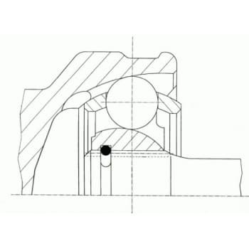 Kit de réparation de joint homocinétique, arbre de transmission 25771 Spidan